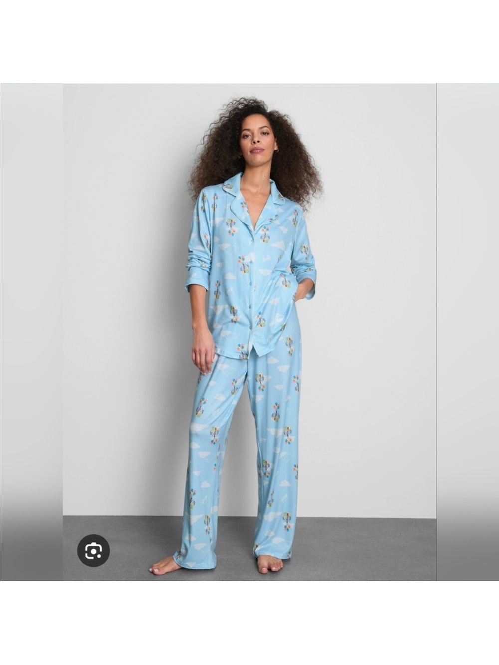 Disney/Pixar NWT UP Light Blue Women's Pajama Pants Set